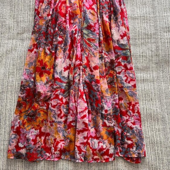 Free People Juliana Maxi Dress β Cherry Combo β Size XS - Picture 5 of 9